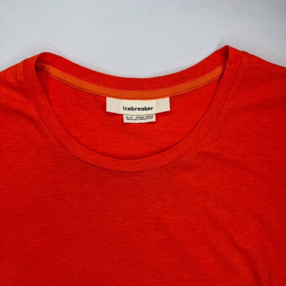 Icebreaker Merino Cotton Blend Women’s Tee – Orange - Picture 8 of 11